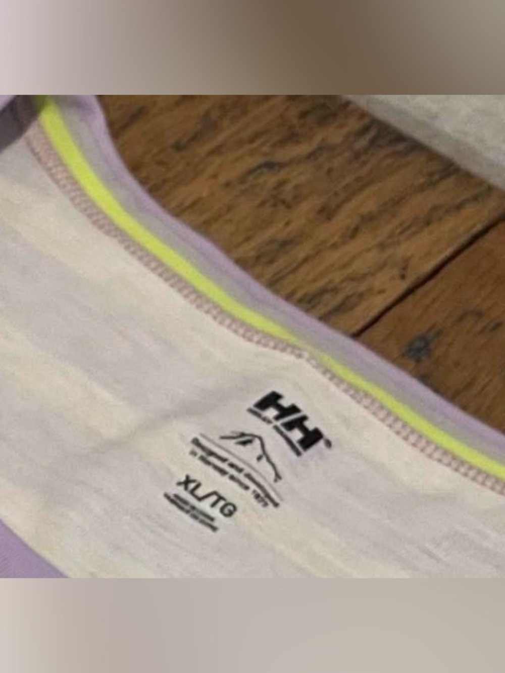 HELLY HANSEN Striped Sleeveless Top XL Purple Green - Picture 3 of 6